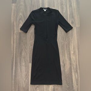 Black Ribbed H&M Dress